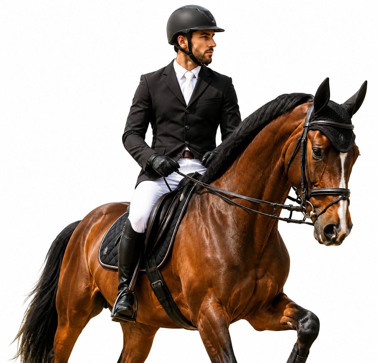Horse and rider portrait